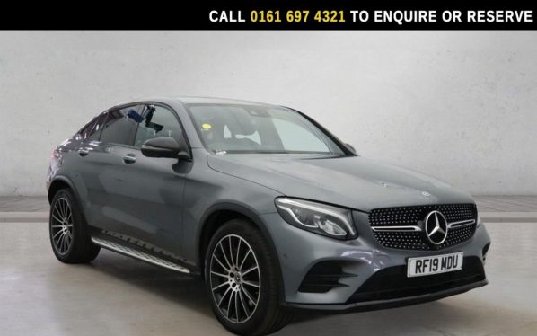 Used 2019 GREY MERCEDES-BENZ GLC SUV 2.0 GLC250 AMG Line (Premium Plus) Coupe 5dr Petrol G-Tronic+ 4MATIC Euro 6 (s/s) (211 ps) (reg. 2019-04-18) for sale in Manchester