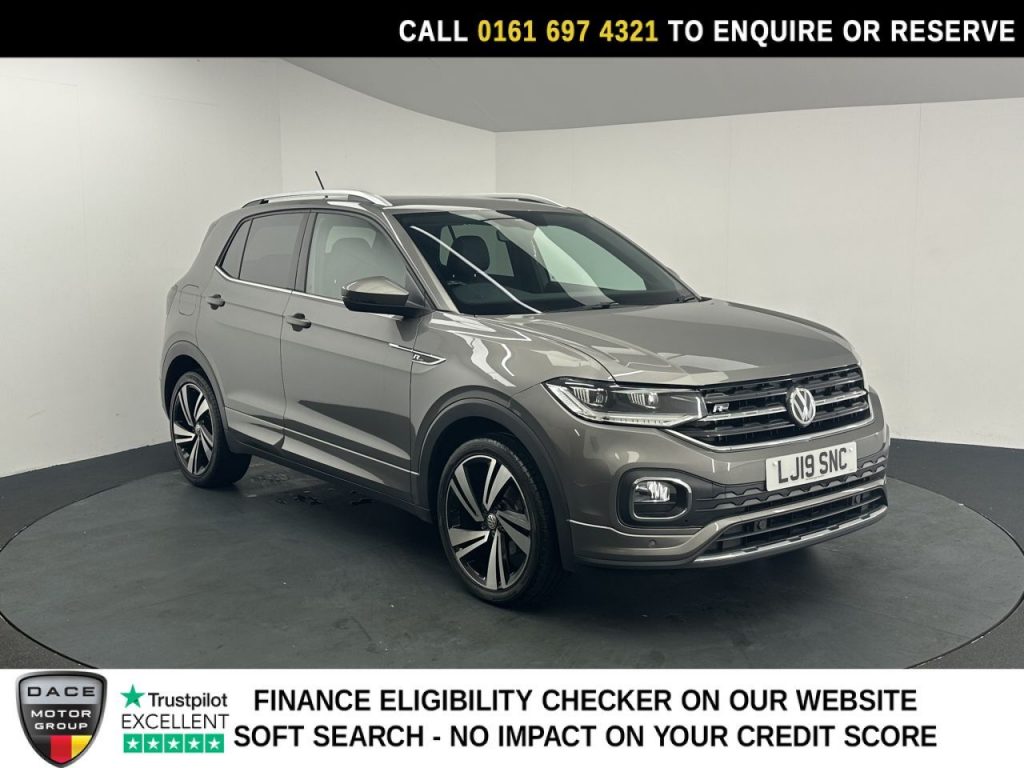 Used 2019 GREY VOLKSWAGEN T-CROSS SUV 1.0 TSI R-Line SUV 5dr Petrol Manual Euro 6 (s/s) (115 ps) (reg. 2019-08-07) for sale in Manchester