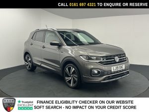 Used 2019 GREY VOLKSWAGEN T-CROSS SUV 1.0 TSI R-Line SUV 5dr Petrol Manual Euro 6 (s/s) (115 ps) (reg. 2019-08-07) for sale in Manchester