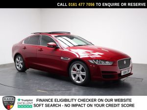 Used 2019 RED JAGUAR XE Saloon 2.0i GPF Portfolio Saloon 4dr Petrol Auto Euro 6 (s/s) (200 ps) (reg. 2019-03-01) for sale in Stockport