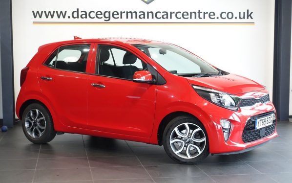 Used 2019 RED KIA PICANTO Hatchback 1.25 3 Hatchback 5dr Petrol Manual Euro 6 (83 bhp) (reg. 2019-09-03) for sale in Altrincham