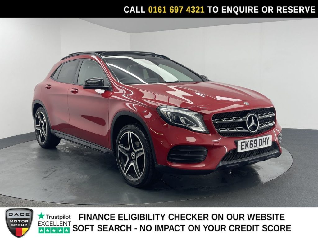 Used 2019 RED MERCEDES-BENZ GLA SUV 1.6 GLA200 AMG Line Edition (Plus) SUV 5dr Petrol 7G-DCT Euro 6 (s/s) (156 ps) (reg. 2019-10-04) for sale in Manchester
