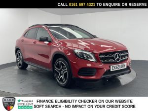 Used 2019 RED MERCEDES-BENZ GLA SUV 1.6 GLA200 AMG Line Edition (Plus) SUV 5dr Petrol 7G-DCT Euro 6 (s/s) (156 ps) (reg. 2019-10-04) for sale in Manchester