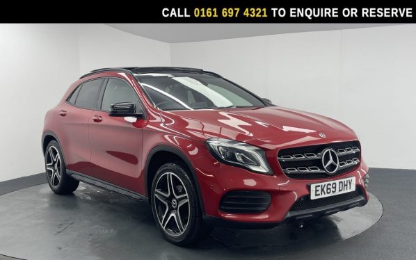 Used 2019 RED MERCEDES-BENZ GLA SUV 1.6 GLA200 AMG Line Edition (Plus) SUV 5dr Petrol 7G-DCT Euro 6 (s/s) (156 ps) (reg. 2019-10-04) for sale in Manchester