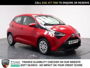 Used 2019 RED TOYOTA AYGO Hatchback 1.0 VVT-i x-play Hatchback 5dr Petrol Manual Euro 6 (71 ps) (reg. 2019-10-31) for sale in Stockport