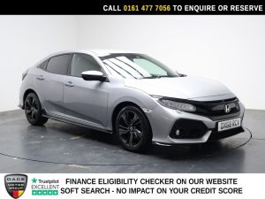 Used 2019 SILVER HONDA CIVIC Hatchback 1.5 VTEC Turbo GPF Sport Hatchback 5dr Petrol CVT Euro 6 (s/s) (182 ps) (reg. 2019-01-30) for sale in Stockport
