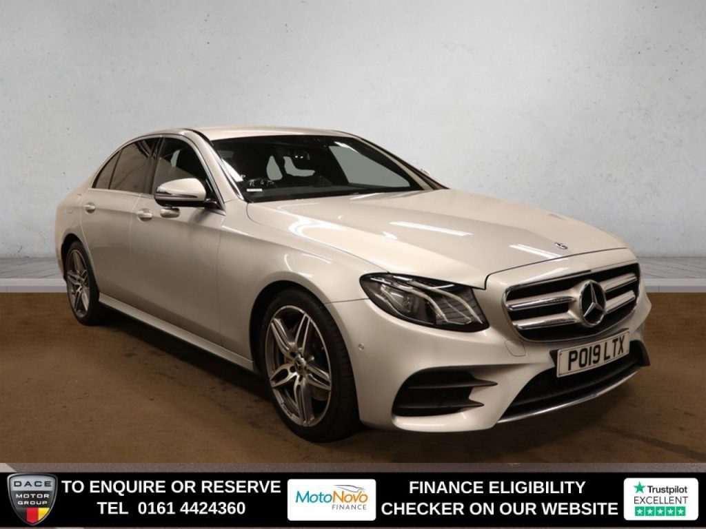 Used 2019 SILVER MERCEDES-BENZ E-CLASS Saloon 2.0 E200 AMG Line Saloon 4dr Petrol G-Tronic+ Euro 6 (s/s) (184 ps) (reg. 2019-05-28) for sale in Altrincham