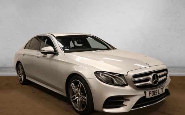 Used 2019 SILVER MERCEDES-BENZ E-CLASS Saloon 2.0 E200 AMG Line Saloon 4dr Petrol G-Tronic+ Euro 6 (s/s) (184 ps) (reg. 2019-05-28) for sale in Altrincham