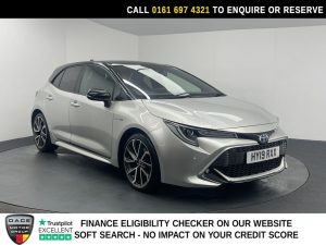 Used 2019 SILVER TOYOTA COROLLA Hatchback 2.0 VVT-h Excel Hatchback 5dr Petrol Hybrid CVT Euro 6 (s/s) (184 ps) (reg. 2019-04-25) for sale in Manchester