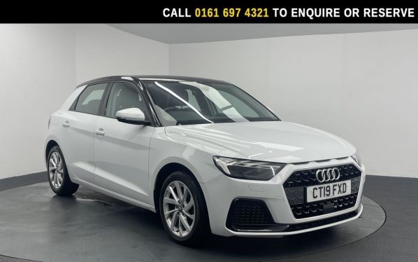 Used 2019 WHITE AUDI A1 Hatchback 1.5 TFSI 35 Sport Sportback 5dr Petrol Manual Euro 6 (s/s) (150 ps) (reg. 2019-04-26) for sale in Manchester