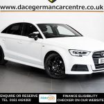 Used 2019 WHITE AUDI A3 Saloon 1.0 TFSI 30 Black Edition Saloon 4dr Petrol Manual Euro 6 (s/s) (116 ps) (reg. 2019-08-14) for sale in Altrincham