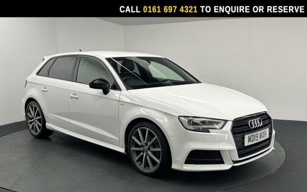 Used 2019 WHITE AUDI A3 Hatchback 1.6 TDI 30 Black Edition Sportback 5dr Diesel Manual Euro 6 (s/s) (116 ps) (reg. 2019-05-10) for sale in Manchester