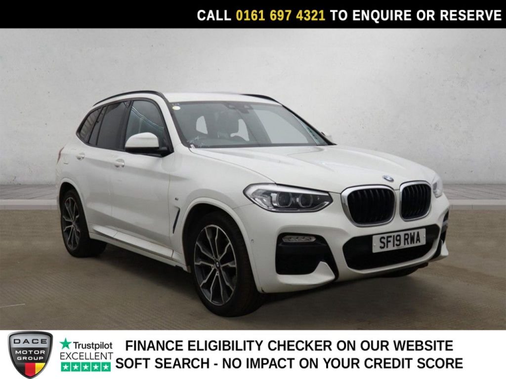 Used 2019 WHITE BMW X3 SUV 2.0 20i GPF M Sport SUV 5dr Petrol Auto xDrive Euro 6 (s/s) (184 ps) (reg. 2019-06-28) for sale in Manchester