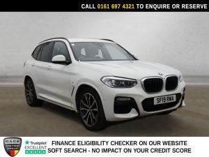 Used 2019 WHITE BMW X3 SUV 2.0 20i GPF M Sport SUV 5dr Petrol Auto xDrive Euro 6 (s/s) (184 ps) (reg. 2019-06-28) for sale in Manchester