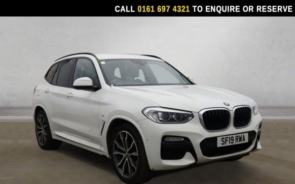 Used 2019 WHITE BMW X3 SUV 2.0 20i GPF M Sport SUV 5dr Petrol Auto xDrive Euro 6 (s/s) (184 ps) (reg. 2019-06-28) for sale in Manchester