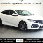 Used 2019 WHITE HONDA CIVIC Hatchback 1.0 VTEC Turbo SR Hatchback 5dr Petrol CVT Euro 6 (s/s) (126 ps) (reg. 2019-03-28) for sale in Altrincham