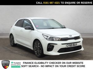 Used 2019 WHITE KIA RIO Hatchback 1.0 T-GDi GT-Line Hatchback 5dr Petrol Manual Euro 6 (s/s) (118 bhp) (reg. 2019-10-11) for sale in Manchester