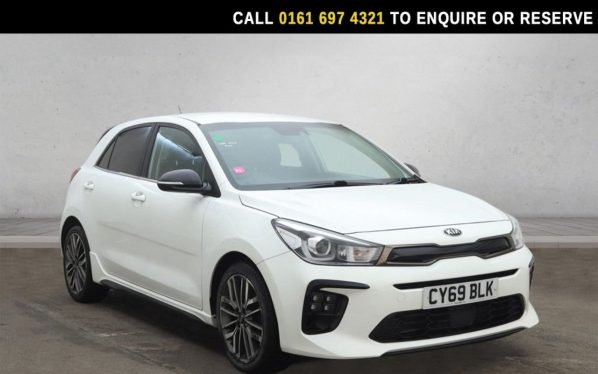 Used 2019 WHITE KIA RIO Hatchback 1.0 T-GDi GT-Line Hatchback 5dr Petrol Manual Euro 6 (s/s) (118 bhp) (reg. 2019-10-11) for sale in Manchester
