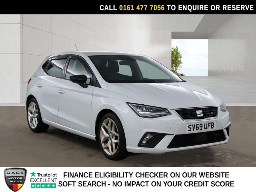 Used 2019 WHITE SEAT IBIZA Hatchback 1.0 TSI FR Hatchback 5dr Petrol Manual Euro 6 (s/s) GPF (95 ps) (reg. 2019-09-30) for sale in Stockport