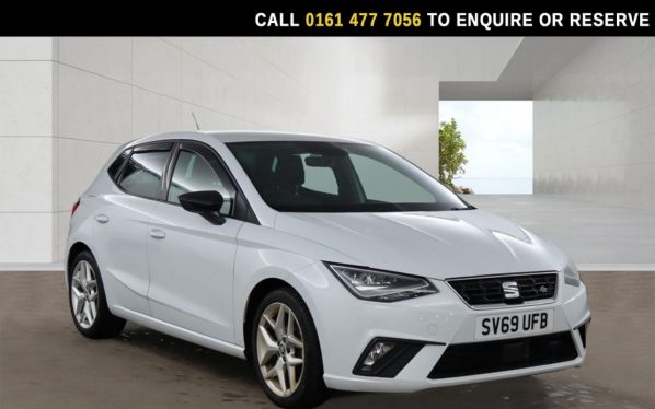 Used 2019 WHITE SEAT IBIZA Hatchback 1.0 TSI FR Hatchback 5dr Petrol Manual Euro 6 (s/s) GPF (95 ps) (reg. 2019-09-30) for sale in Stockport