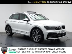 Used 2019 WHITE VOLKSWAGEN TIGUAN SUV 1.5 TSI EVO R-Line SUV 5dr Petrol DSG Euro 6 (s/s) (150 ps) (reg. 2019-06-27) for sale in Stockport
