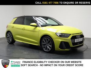 Used 2019 YELLOW AUDI A1 Hatchback 1.0 TFSI 30 S line Sportback 5dr Petrol S Tronic Euro 6 (s/s) (116 ps) (reg. 2019-01-11) for sale in Stockport