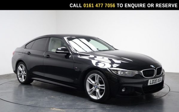 Used 2020 BLACK BMW 4 SERIES GRAN COUPE Hatchback 2.0 420i GPF M Sport Hatchback 5dr Petrol Auto Euro 6 (s/s) (184 ps) (reg. 2020-03-31) for sale in Stockport