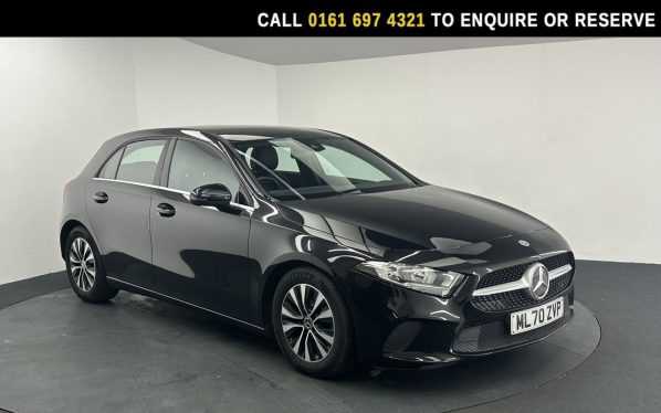 Used 2020 BLACK MERCEDES-BENZ A-CLASS Hatchback 1.5 A180d SE Hatchback 5dr Diesel Manual Euro 6 (s/s) (116 ps) (reg. 2020-09-30) for sale in Manchester