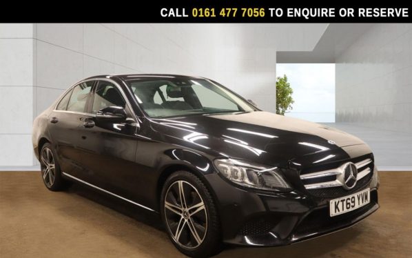 Used 2020 BLACK MERCEDES-BENZ C-CLASS Saloon 1.5 C200 MHEV EQ Boost Sport Saloon 4dr Petrol G-Tronic+ Euro 6 (s/s) (198 ps) (reg. 2020-01-14) for sale in Stockport