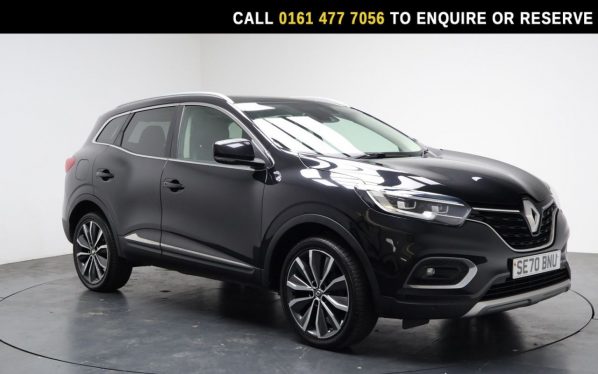 Used 2020 BLACK RENAULT KADJAR SUV 1.3 TCe S Edition SUV 5dr Petrol Manual Euro 6 (s/s) (140 ps) (reg. 2020-09-04) for sale in Stockport