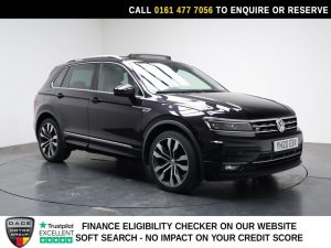 Used 2020 BLACK VOLKSWAGEN TIGUAN SUV 2.0 TDI R-Line Tech SUV 5dr Diesel DSG 4Motion Euro 6 (s/s) (190 ps) (reg. 2020-03-10) for sale in Stockport