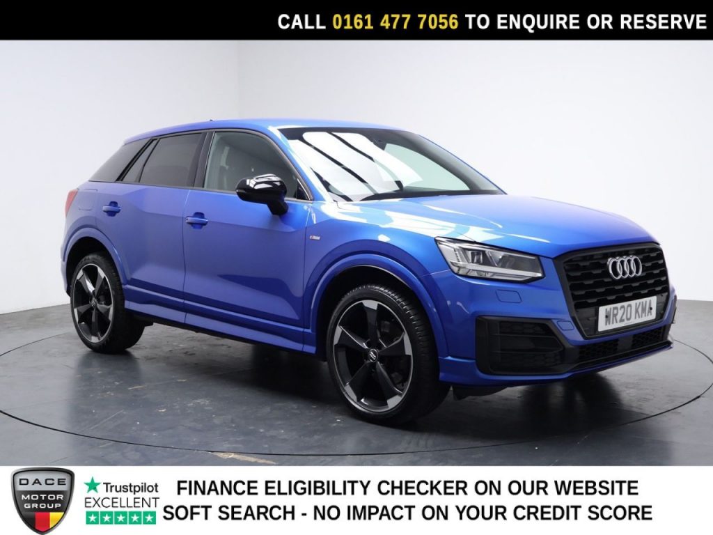 Used 2020 BLUE AUDI Q2 SUV 1.0 TFSI 30 Black Edition SUV 5dr Petrol Manual Euro 6 (s/s) (116 ps) (reg. 2020-06-24) for sale in Stockport