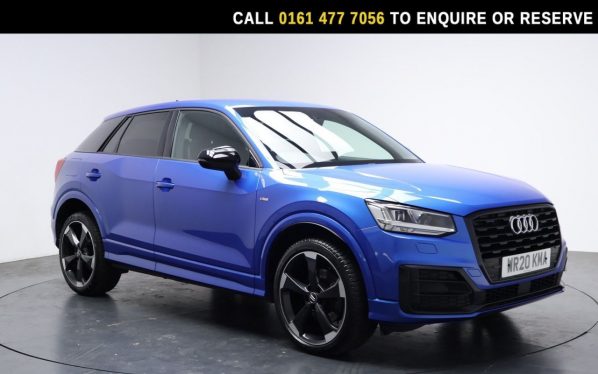 Used 2020 BLUE AUDI Q2 SUV 1.0 TFSI 30 Black Edition SUV 5dr Petrol Manual Euro 6 (s/s) (116 ps) (reg. 2020-06-24) for sale in Stockport