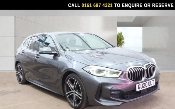 Used 2020 GREY BMW 1 SERIES Hatchback 2.0 118d M Sport Hatchback 5dr Diesel Auto Euro 6 (s/s) (150 ps) (reg. 2020-03-01) for sale in Manchester