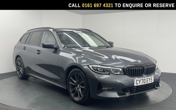 Used 2020 GREY BMW 3 SERIES Estate 2.0 320i Sport Touring 5dr Petrol Auto Euro 6 (s/s) (184 ps) (reg. 2020-12-17) for sale in Manchester