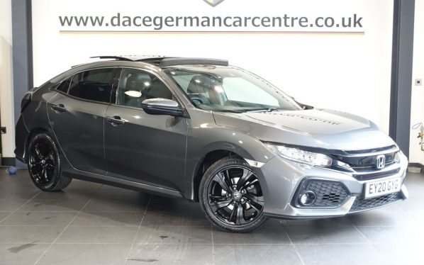Used 2020 GREY HONDA CIVIC Hatchback 1.0 VTEC Turbo EX Hatchback 5dr Petrol CVT Euro 6 (s/s) (126 ps) (reg. 2020-03-19) for sale in Altrincham