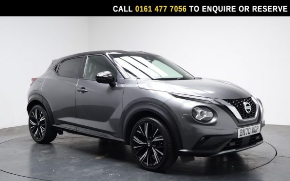 Used 2020 GREY NISSAN JUKE SUV 1.0 DIG-T Tekna+ SUV 5dr Petrol Manual Euro 6 (s/s) (114 ps) (reg. 2020-11-30) for sale in Stockport