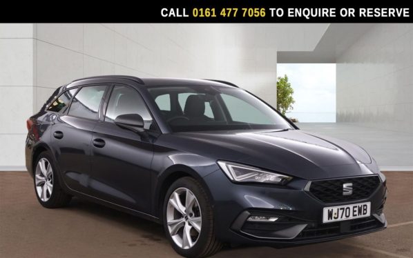 Used 2020 GREY SEAT LEON Estate 1.5 eTSI MHEV FR Estate 5dr Petrol Hybrid DSG Euro 6 (s/s) (150 ps) (reg. 2020-09-01) for sale in Stockport
