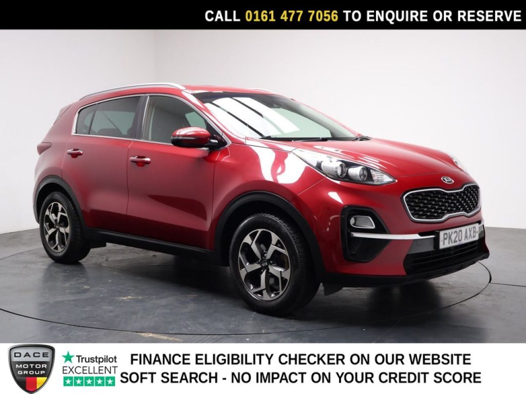 Used 2020 RED KIA SPORTAGE SUV 1.6 CRDi EcoDynamics+ 2 SUV 5dr Diesel Hybrid DCT Euro 6 (s/s) (134 bhp) (reg. 2020-06-04) for sale in Stockport
