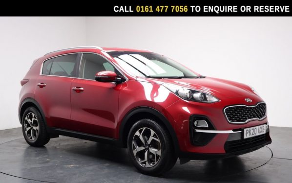 Used 2020 RED KIA SPORTAGE SUV 1.6 CRDi EcoDynamics+ 2 SUV 5dr Diesel Hybrid DCT Euro 6 (s/s) (134 bhp) (reg. 2020-06-04) for sale in Stockport