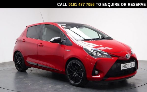 Used 2020 RED TOYOTA YARIS Hatchback 1.5 VVT-h GR SPORT Hatchback 5dr Petrol Hybrid E-CVT Euro 6 (s/s) (100 ps) (reg. 2020-03-10) for sale in Stockport