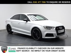 Used 2020 WHITE AUDI S3 Saloon 2.0 TFSI Black Edition Saloon 4dr Petrol S Tronic quattro Euro 6 (s/s) (300 ps) (reg. 2020-06-12) for sale in Stockport