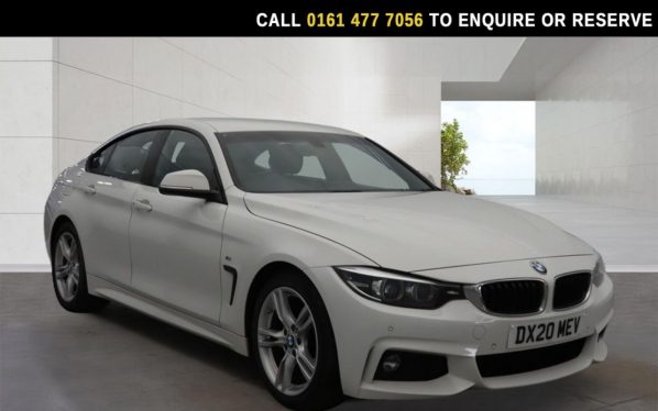 Used 2020 WHITE BMW 4 SERIES GRAN COUPE Hatchback 2.0 420i GPF M Sport Hatchback 5dr Petrol Manual Euro 6 (s/s) (184 ps) (reg. 2020-03-17) for sale in Stockport