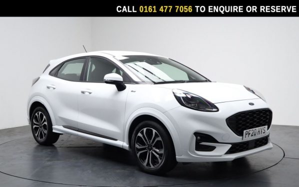 Used 2020 WHITE FORD PUMA SUV 1.0T EcoBoost MHEV ST-Line SUV 5dr Petrol Manual Euro 6 (s/s) (125 ps) (reg. 2020-08-17) for sale in Stockport