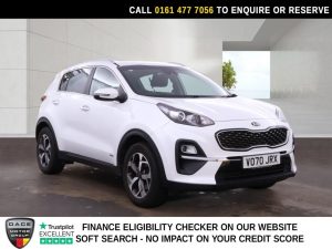 Used 2020 WHITE KIA SPORTAGE SUV 1.6 T-GDi 2 GPF SUV 5dr Petrol Manual AWD Euro 6 (s/s) (174 bhp) (reg. 2020-09-14) for sale in Stockport