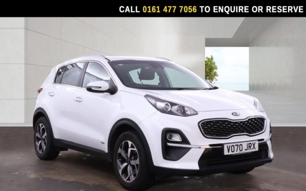 Used 2020 WHITE KIA SPORTAGE SUV 1.6 T-GDi 2 GPF SUV 5dr Petrol Manual AWD Euro 6 (s/s) (174 bhp) (reg. 2020-09-14) for sale in Stockport