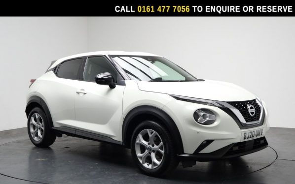 Used 2020 WHITE NISSAN JUKE SUV 1.0 DIG-T N-Connecta SUV 5dr Petrol Manual Euro 6 (s/s) (117 ps) (reg. 2020-03-10) for sale in Stockport