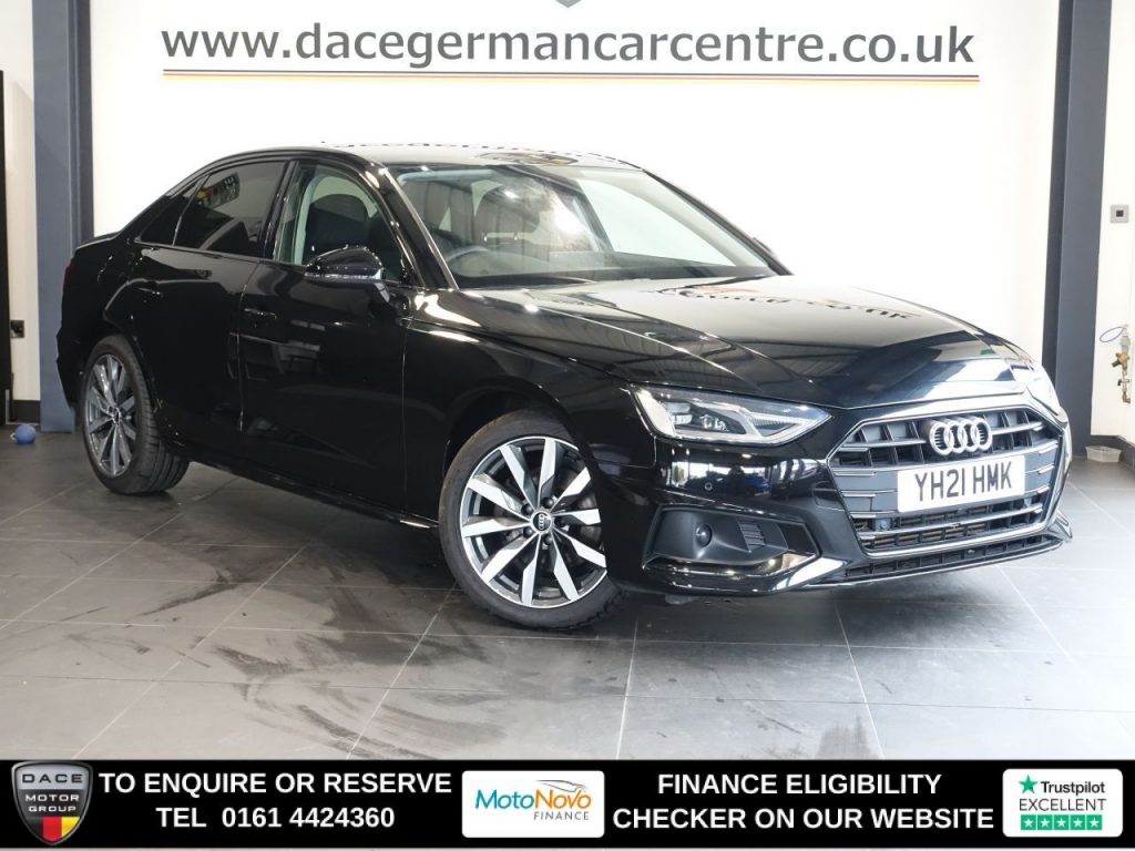 Used 2021 BLACK AUDI A4 Saloon 2.0 TFSI 35 Sport Edition Saloon 4dr Petrol S Tronic Euro 6 (s/s) (150 ps) (reg. 2021-03-29) for sale in Altrincham