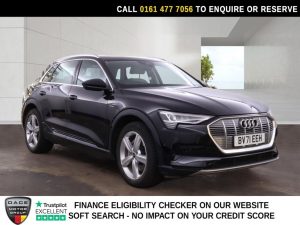 Used 2021 BLACK AUDI E-TRON SUV 50 Technik SUV 5dr Electric Auto quattro 71.2kWh (11kW Charger) (313 ps) (reg. 2021-09-10) for sale in Stockport