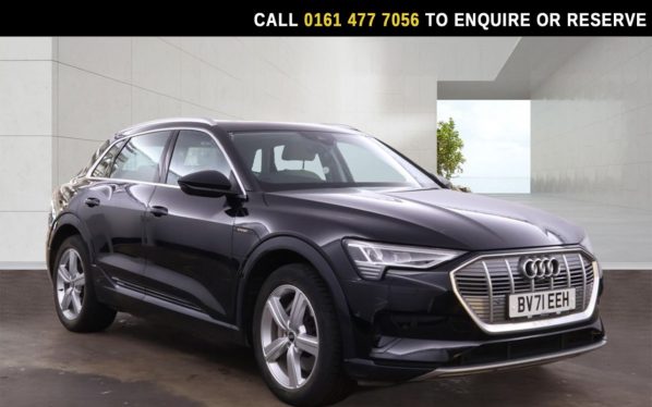 Used 2021 BLACK AUDI E-TRON SUV 50 Technik SUV 5dr Electric Auto quattro 71.2kWh (11kW Charger) (313 ps) (reg. 2021-09-10) for sale in Stockport